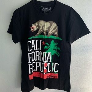 Riot Society California Republic Mens T-shirt